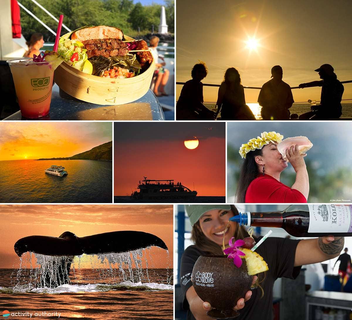 Kona Dinner Cruise Collage